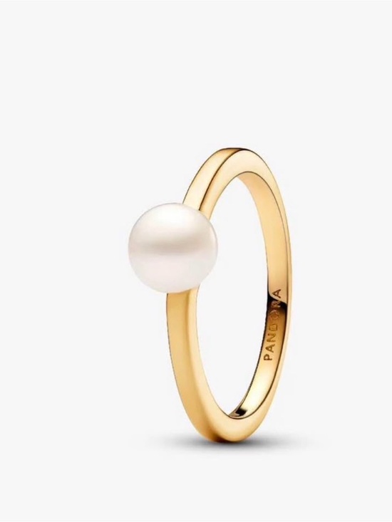 Pandora Jewelry - New Pandora Gold Ring with White Pearl
